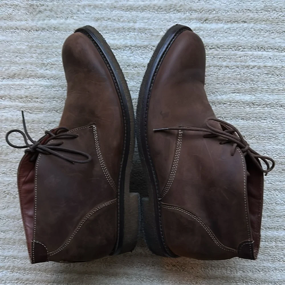 Johnston & Murphy Copeland Chukka Boot Tan Oiled Full Grain Size 8